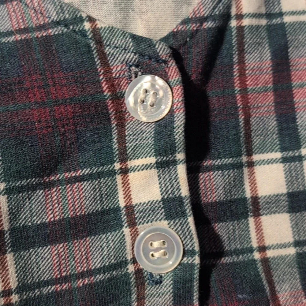 90s Y2K Amy Byer California Multicolor Plaid Cotton Tank Dress Upcycled‎ Pocket
